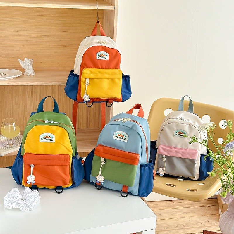 กระเป๋าเป้เด็กสีสันสดใสแบบใหม่ - Canvas Backpack Casual บทวิจารณ์และราคา