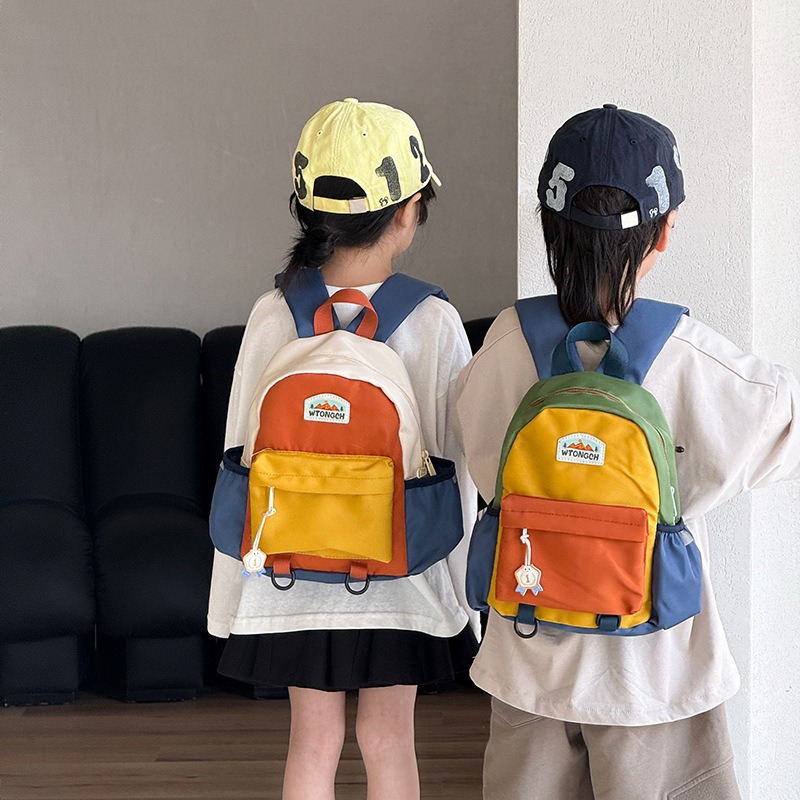 กระเป๋าเป้เด็กสีสันสดใสแบบใหม่ - Canvas Backpack Casual บทวิจารณ์และราคา