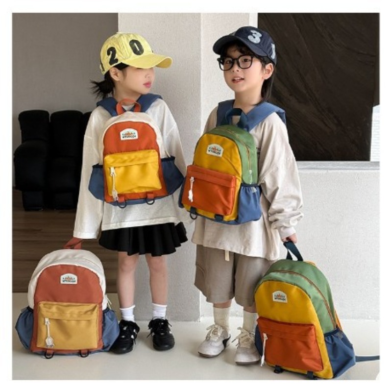 กระเป๋าเป้เด็กสีสันสดใสแบบใหม่ - Canvas Backpack Casual บทวิจารณ์และราคา